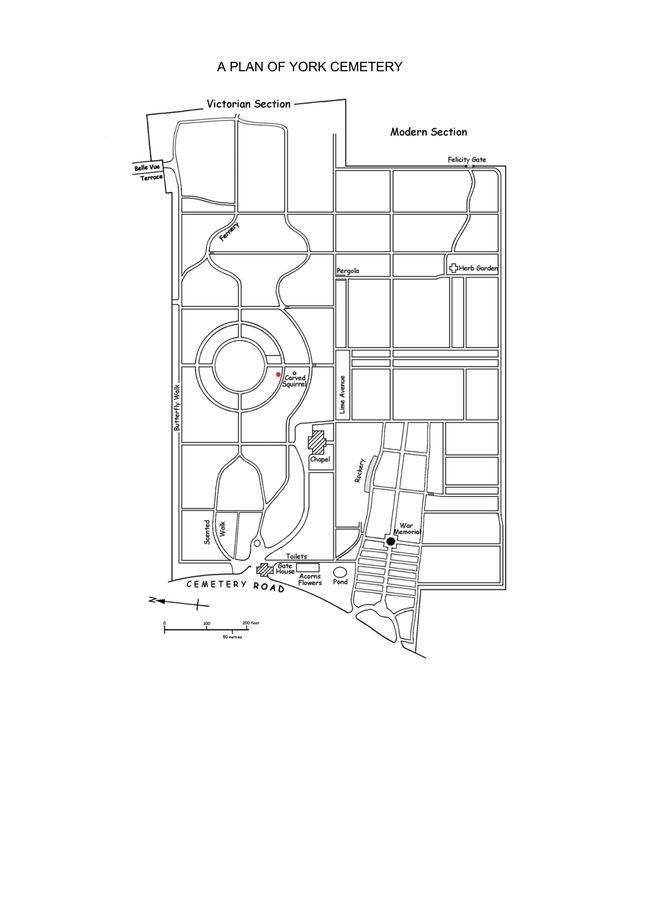 Map to Cindy\'s grave