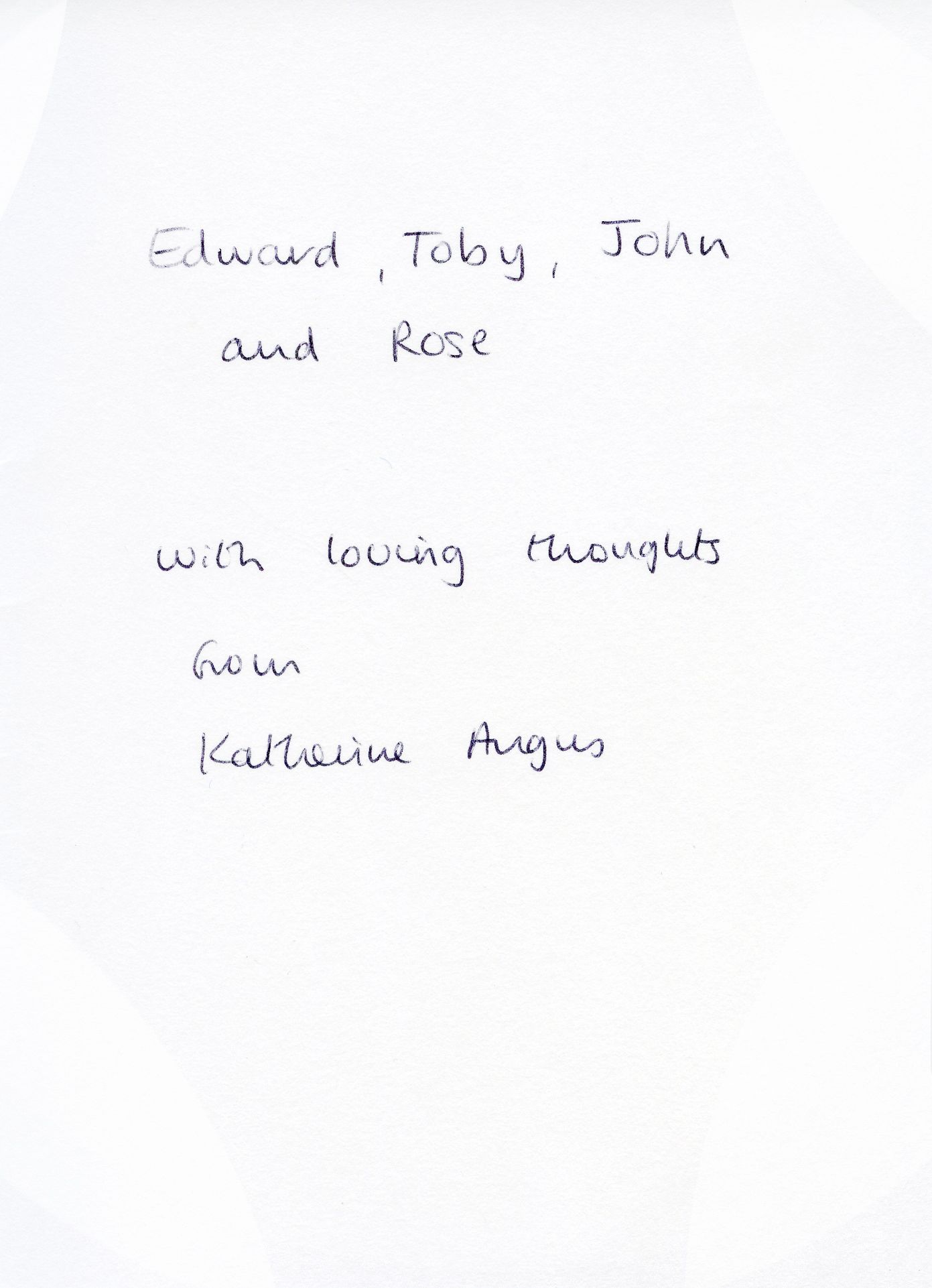 Inside of the card