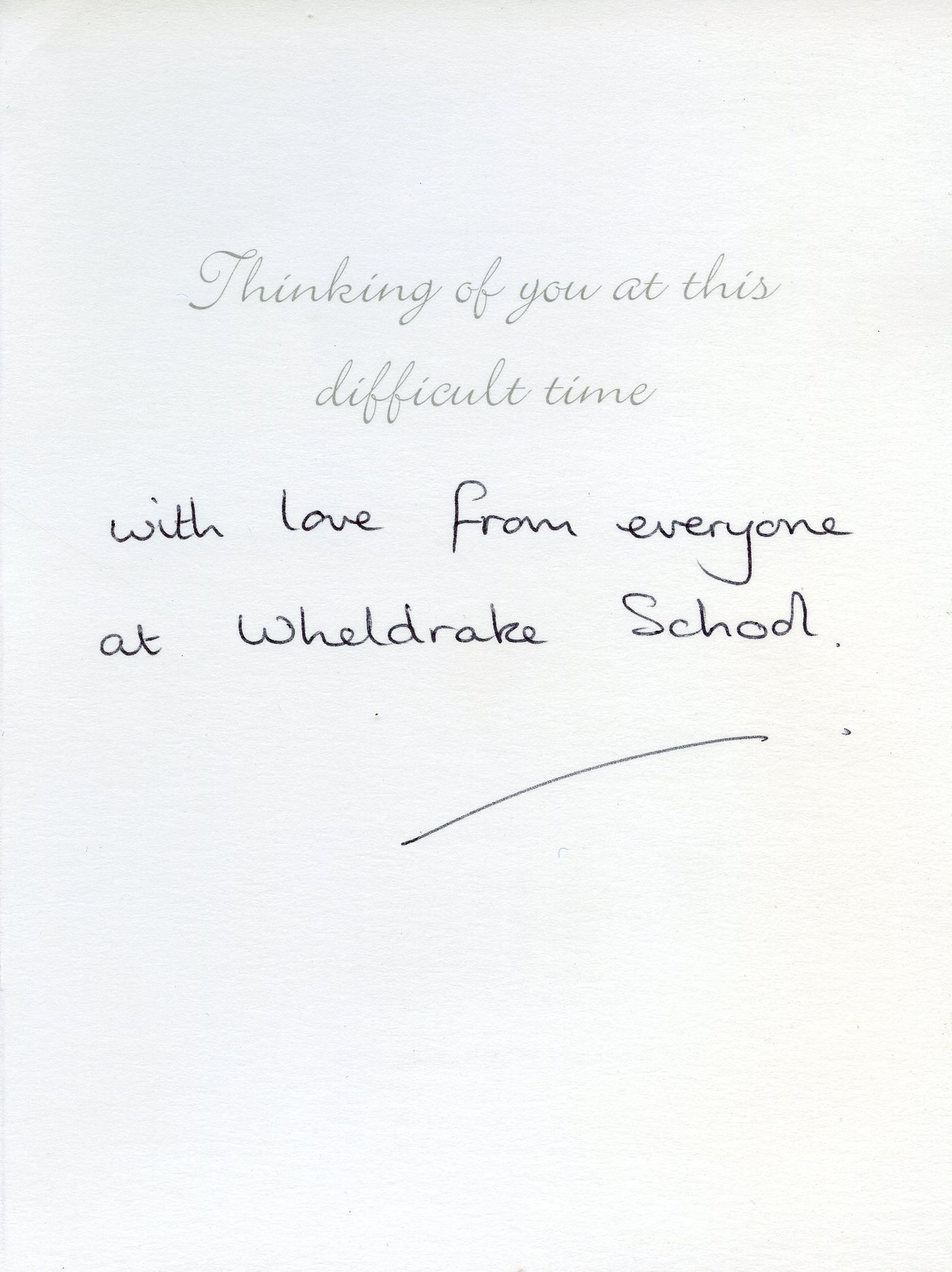 Inside of the card