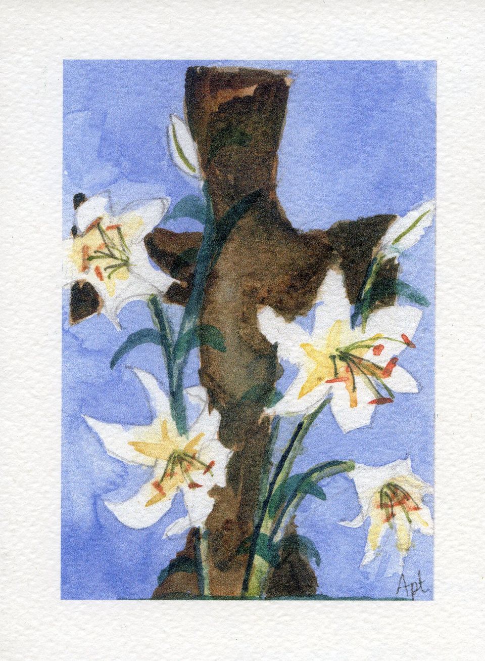 Front of the card from Tony and Helen