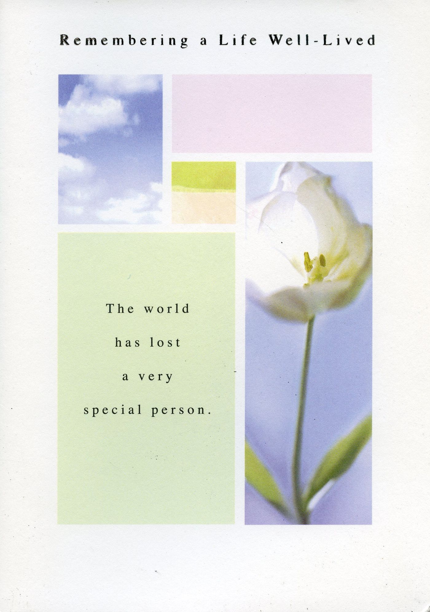 Front of the card from Betty and David