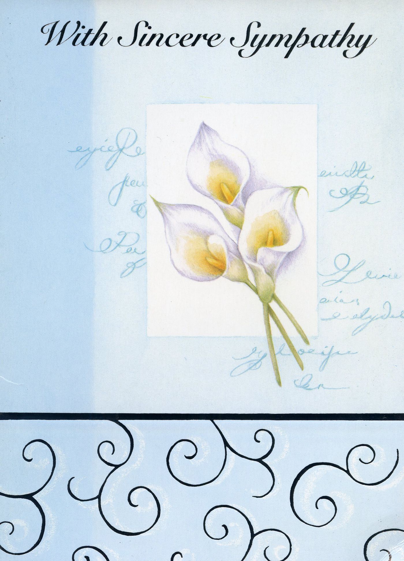 Front of the card from Vicky and Bill Roche