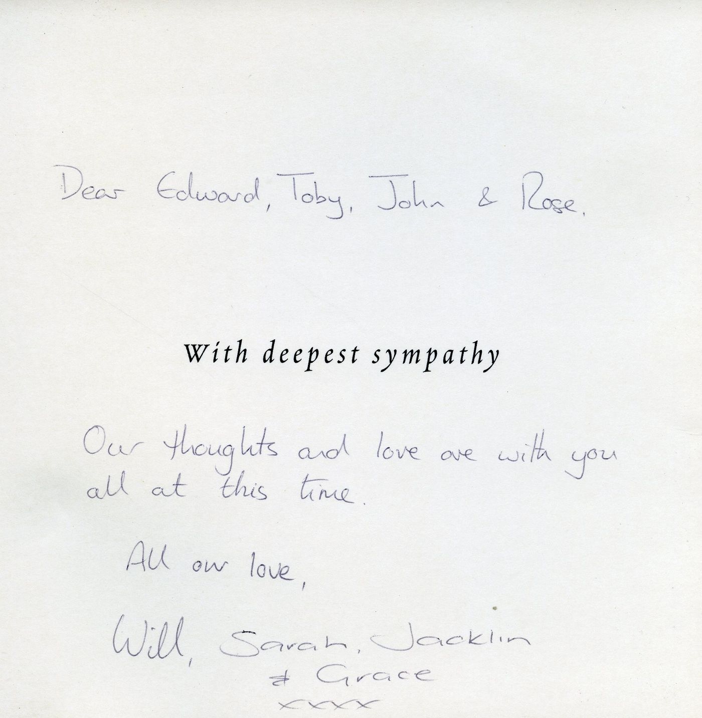 Inside of the card