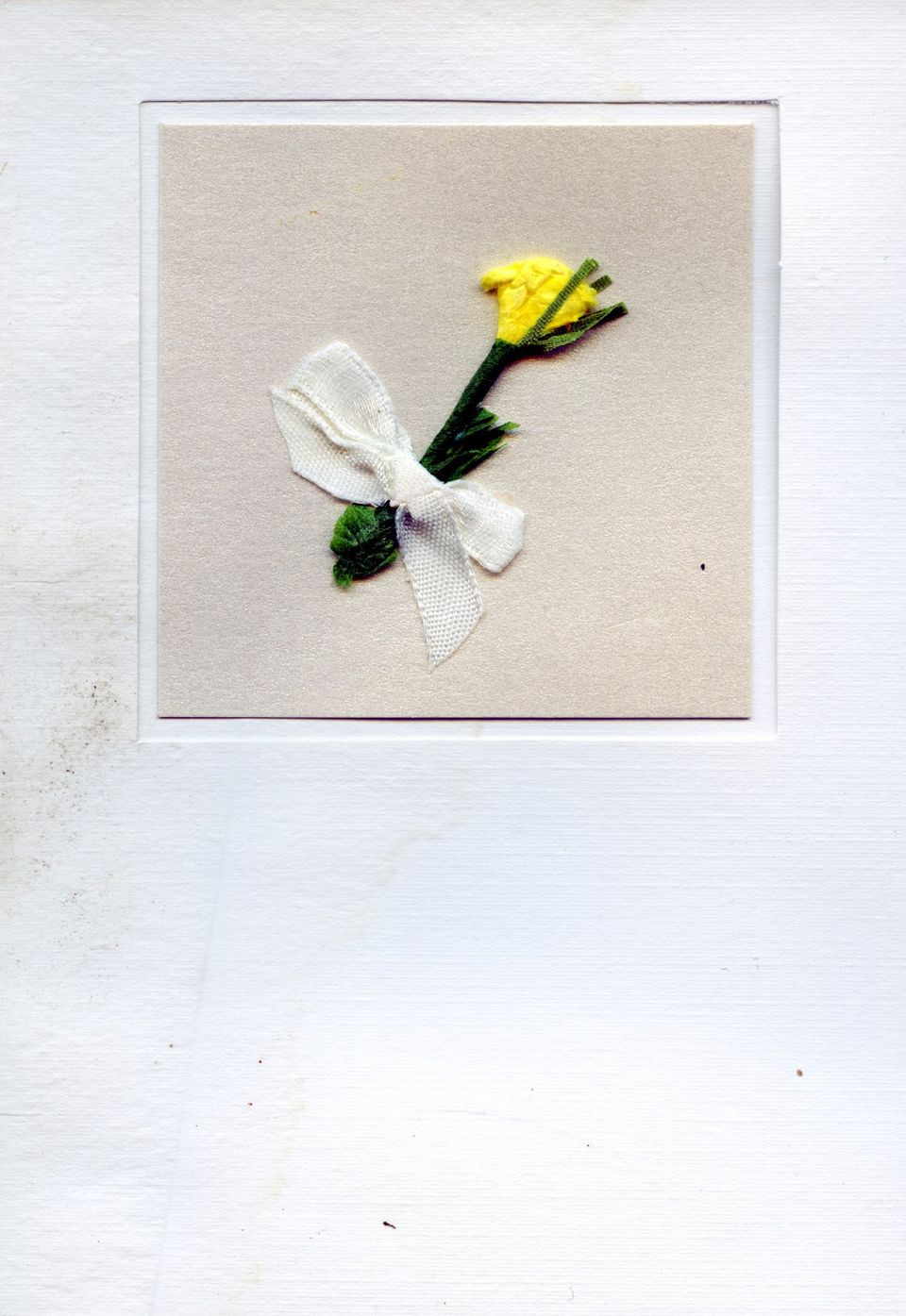 Front of the card from Adele and Thomas