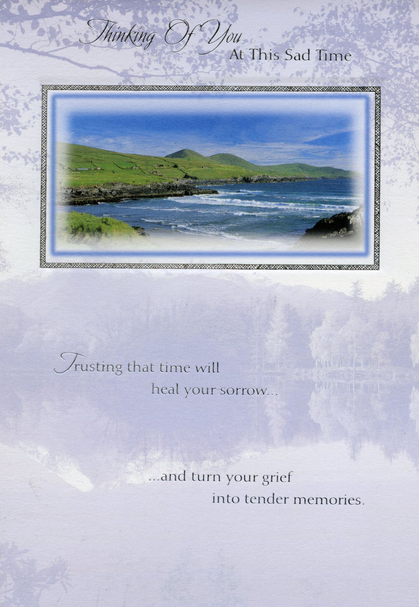 Front of the card from Eileen, Eddie, Caron, Dave and Laura