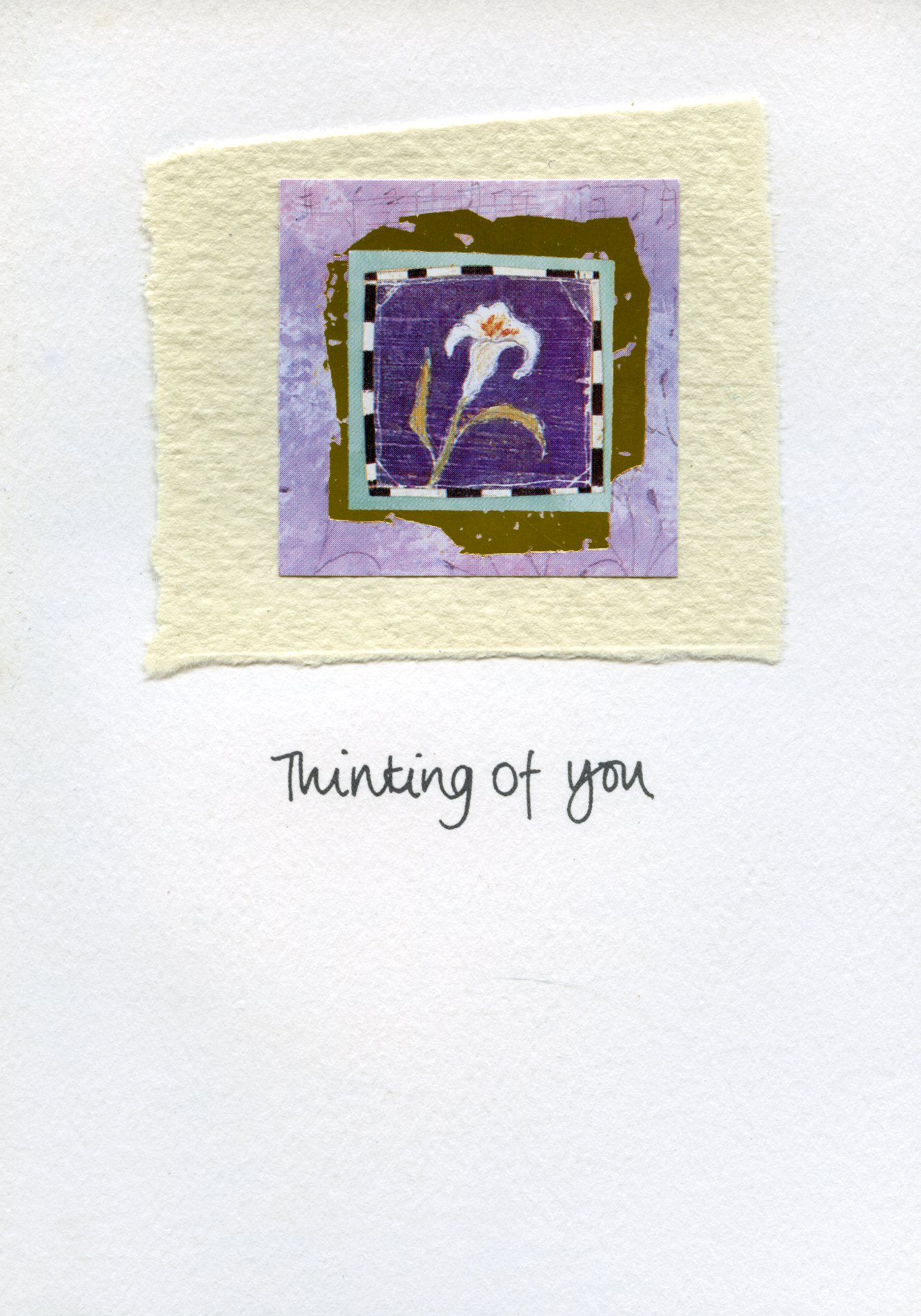 Front of the card from Teresa and family