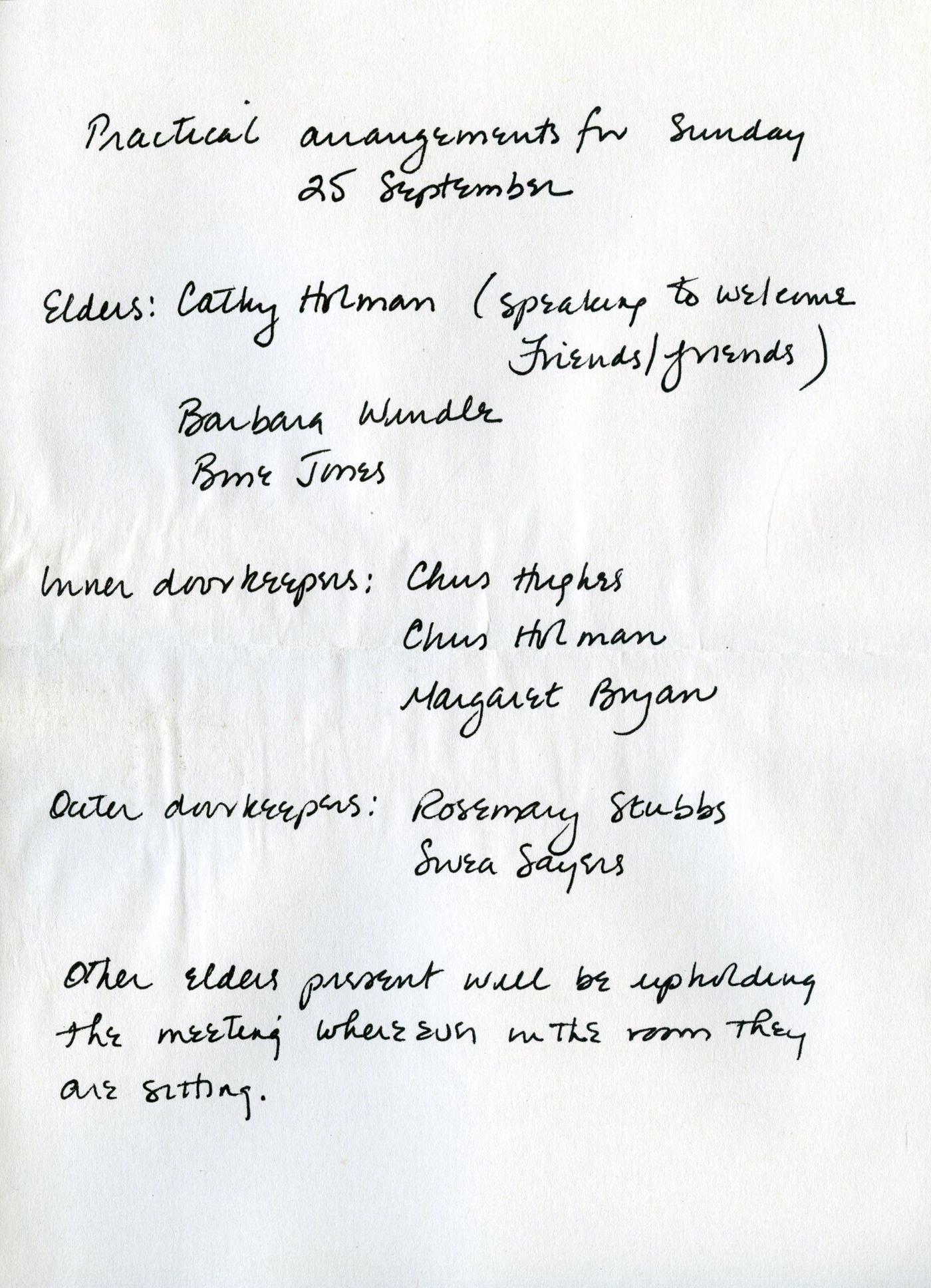 Page 3 of the memories from Carol