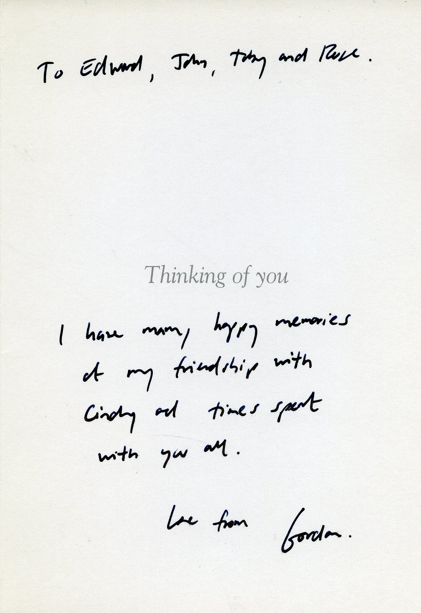 Inside of the card
