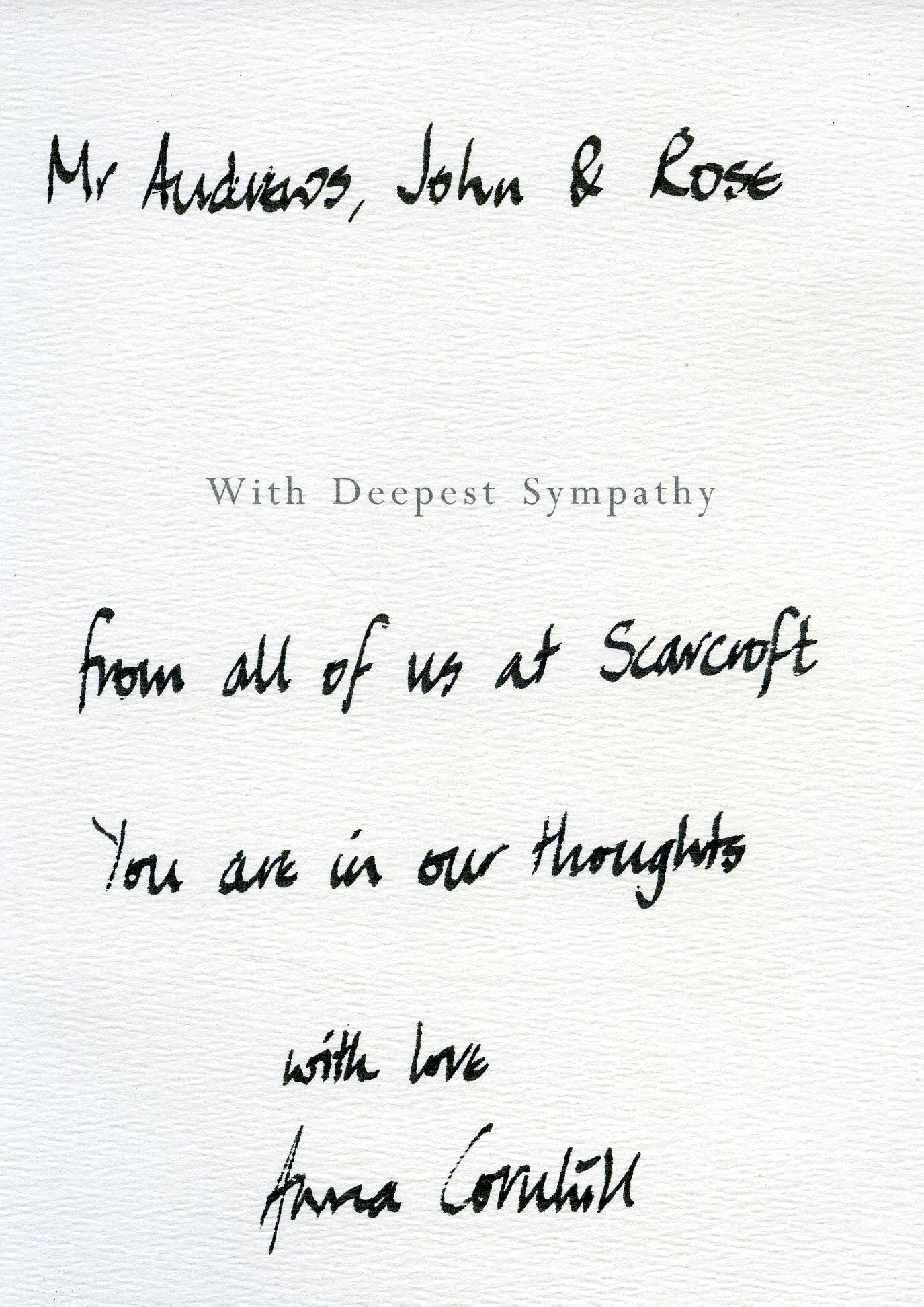 Inside of the card