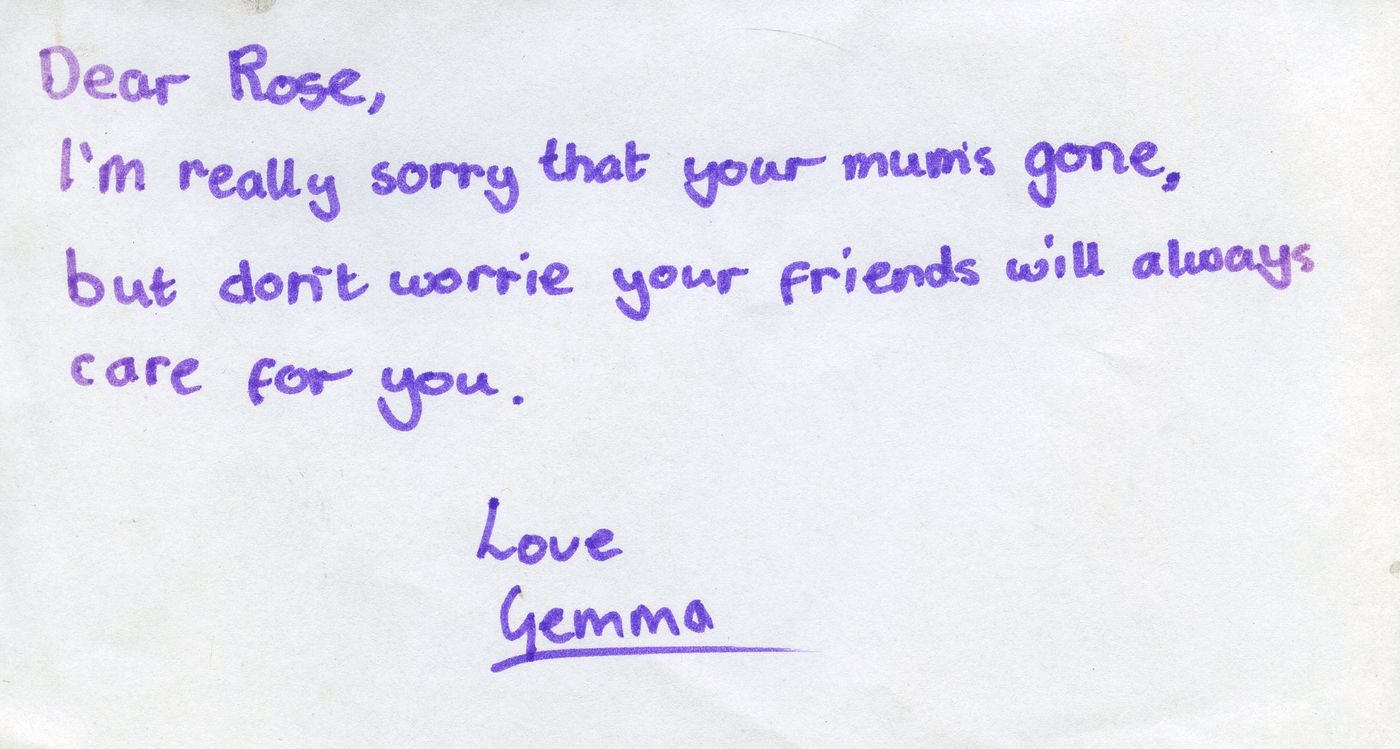 Inside of the card