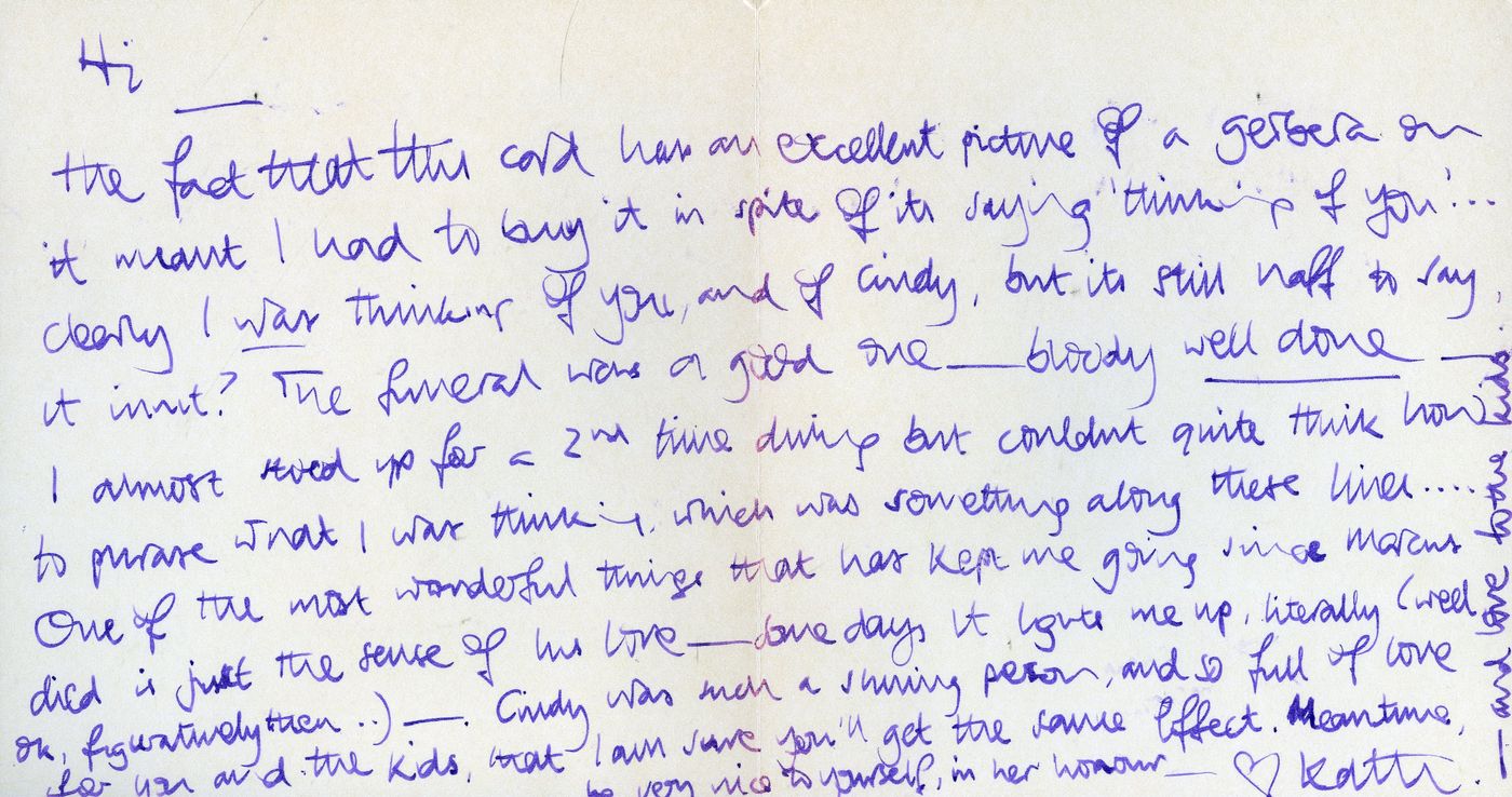 Page 2 of the memories from Kath Pringle