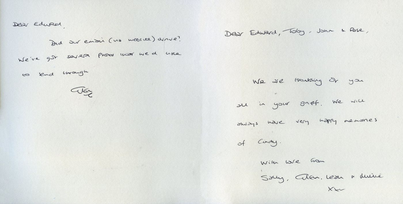 Inside of the card