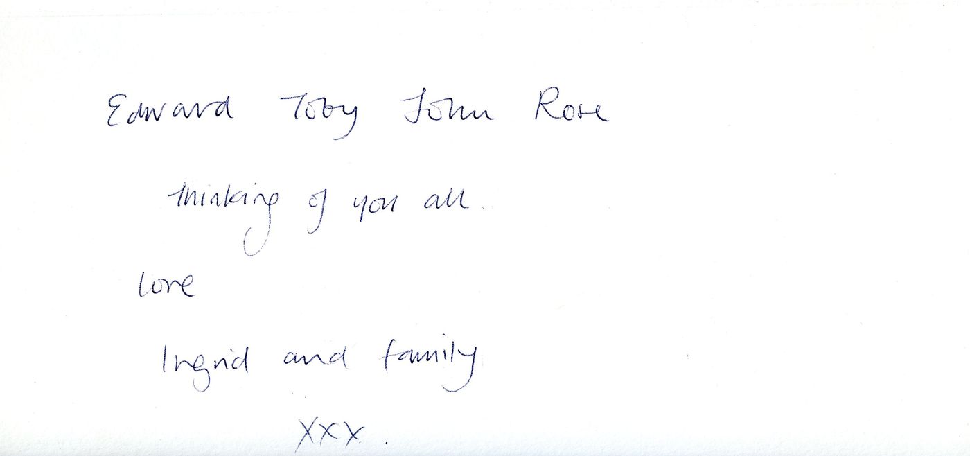 Inside of the card