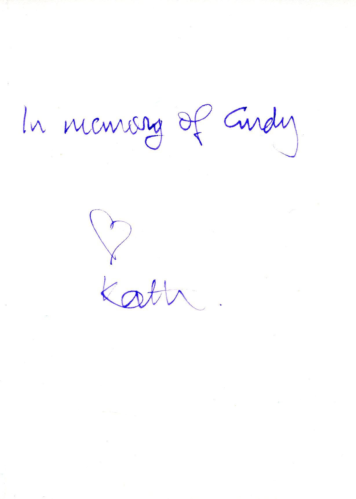 Page 2 of the memories from Kath