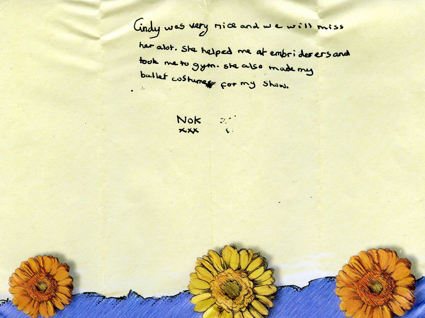 The first page of the memories from Nok
