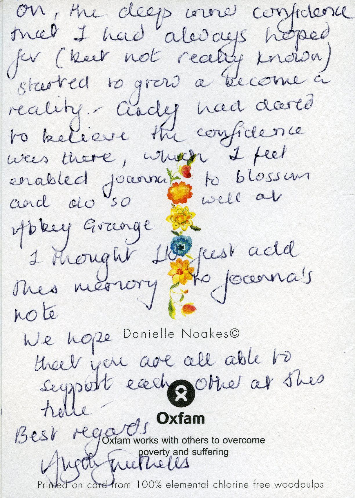 Page 3 of the memories from Angela Smithells