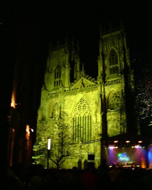 York Christmas Lights Turned On