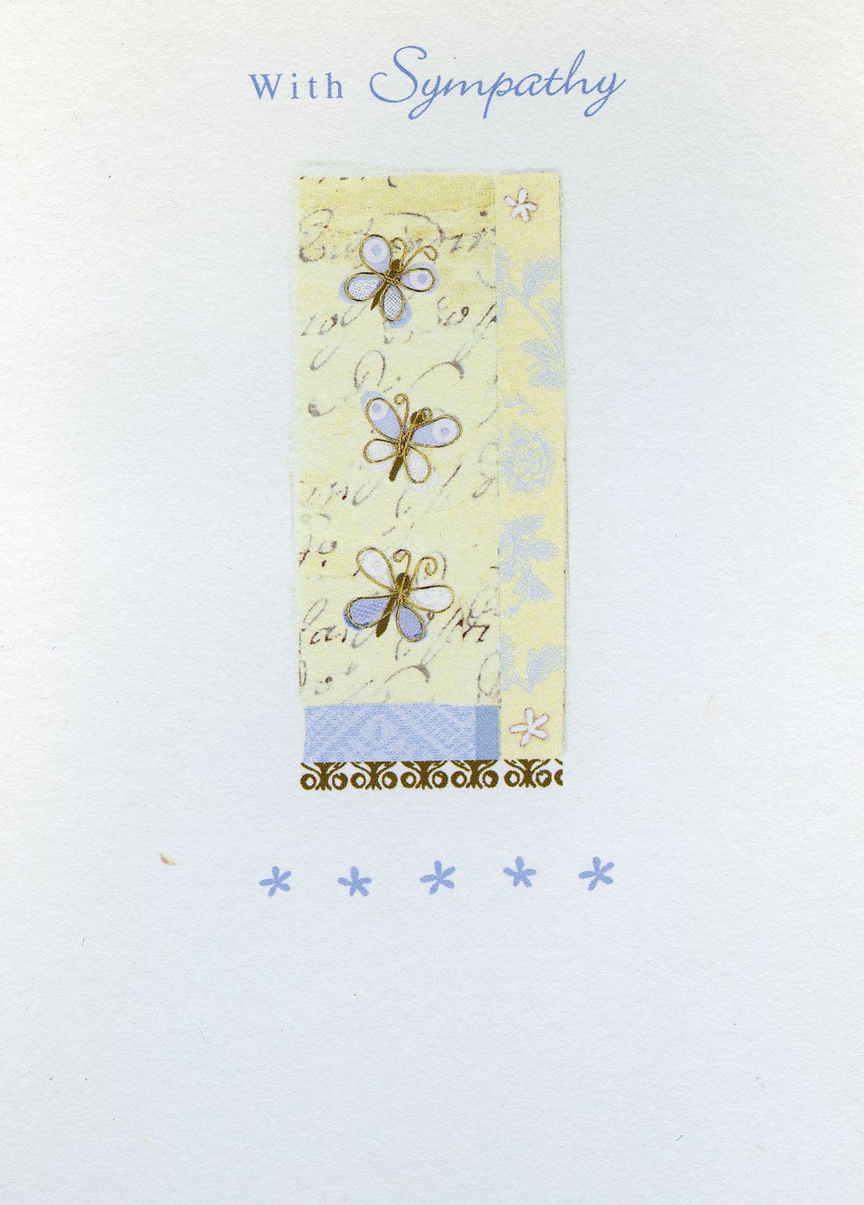 Front of the card from Lauren for rose