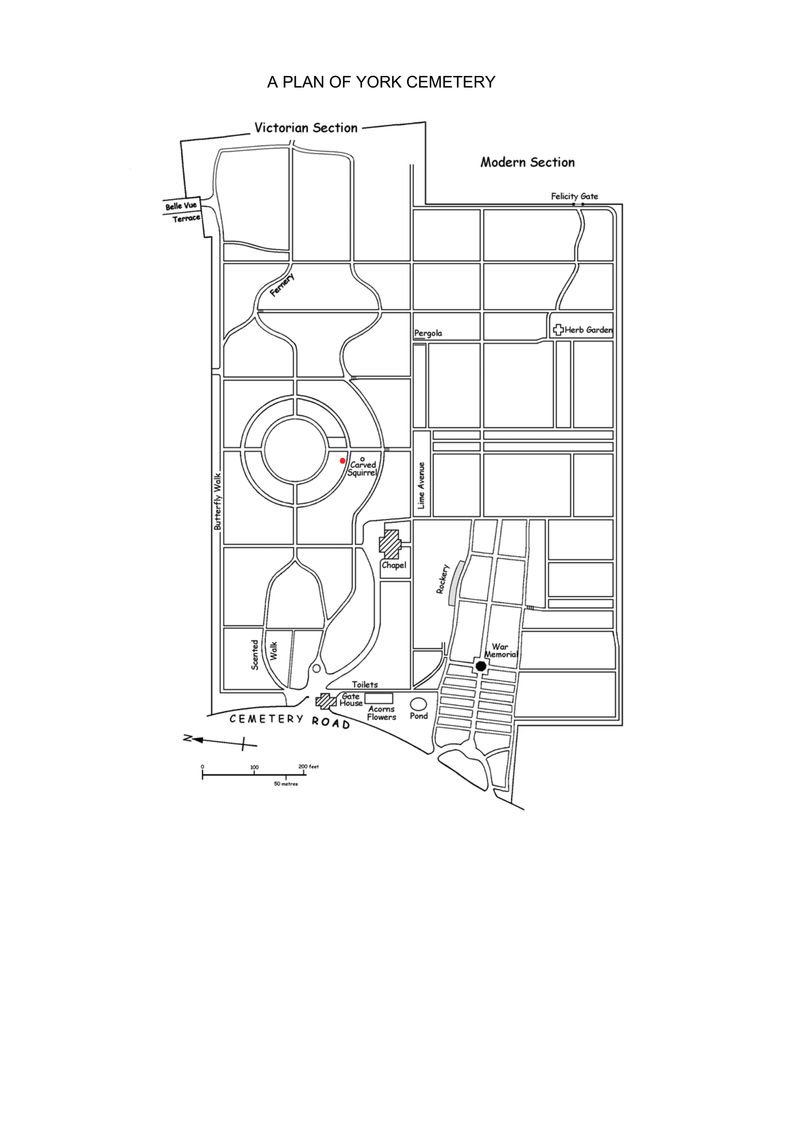 Map to Cindy's grave